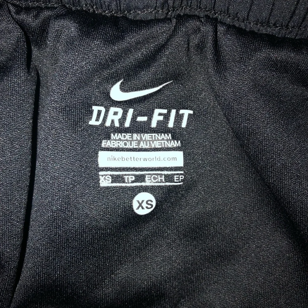 Nike Black and White Lined Running Shorts Size XS